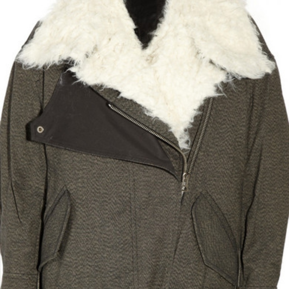 Isabel Marant Rejane Oversized Cotton Biker Jacket - Picture 6 of 8
